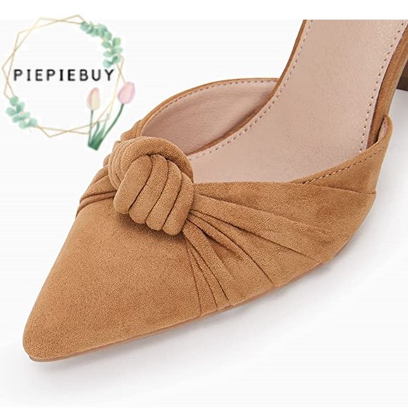 PIEPIEBUY Slingback Knot Top Pumps NEW IN BOX! - Picture 4 of 13
